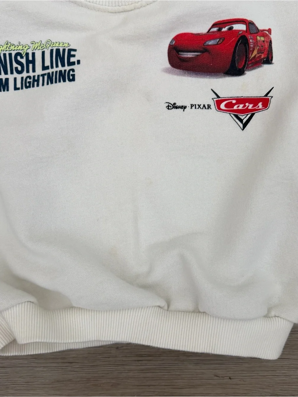 ZARA Toddler Boy Disney Lightning Mcqueen Cars Sweatshirt Size 2 years